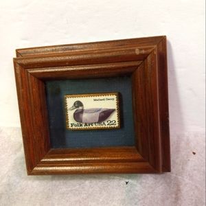 Smiles Postage Stamp Art Framed, 3D, Cagged